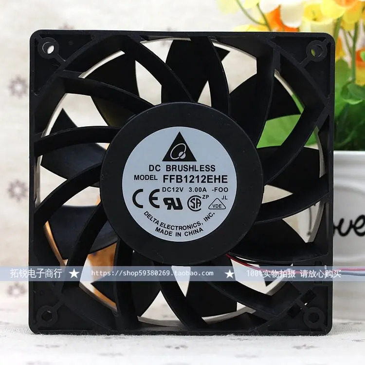 Delta Ffb1212ehe 12038 12cm 12V 3.0a 3선 초 풍량팬