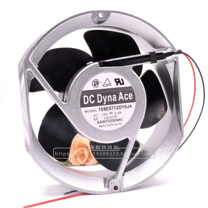 109 E5712dy5j4 17251 12v 2.3A 알루미늄프레임 DC 냉각팬 17.2cm