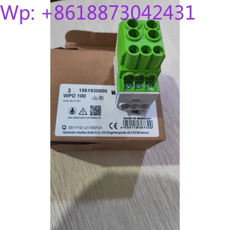Weidmller 결합기 터미널 WPD 100 2X256X10 GN 1561930000 2PCS
