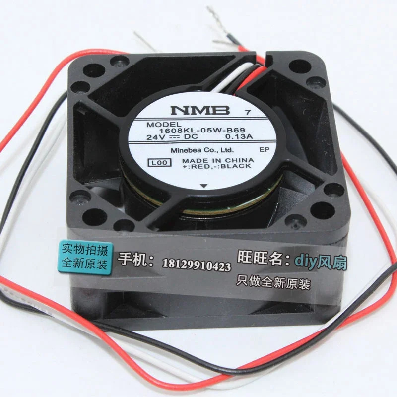 JFG NMB-MAT Minebea 1608KL-05W-B69 04020VA-24P-BL 24V 0.13A 4020 Fanuc 냉각팬용