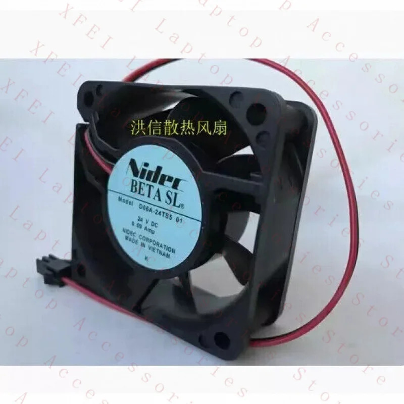 C 6025 D06A-24TS5 01 24V 0.09A 60 x 25MM 인버터 팬