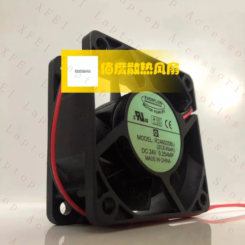 C R246025BU DC24V 0.25A 6CM 6025 2선 인버터 팬