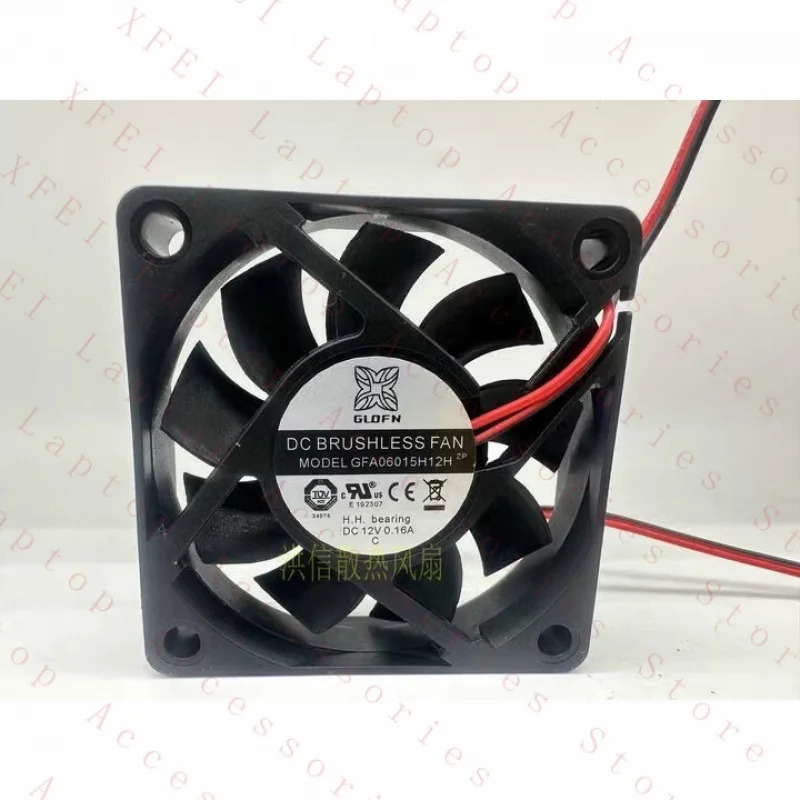 C GLOFN 팬GFA06015H12H DC12V 0.16A 6015 60x15MM 2선
