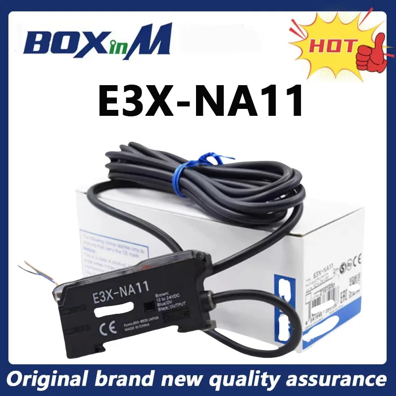 오리지널 E3X-NA11 광섬유 증폭기 센서