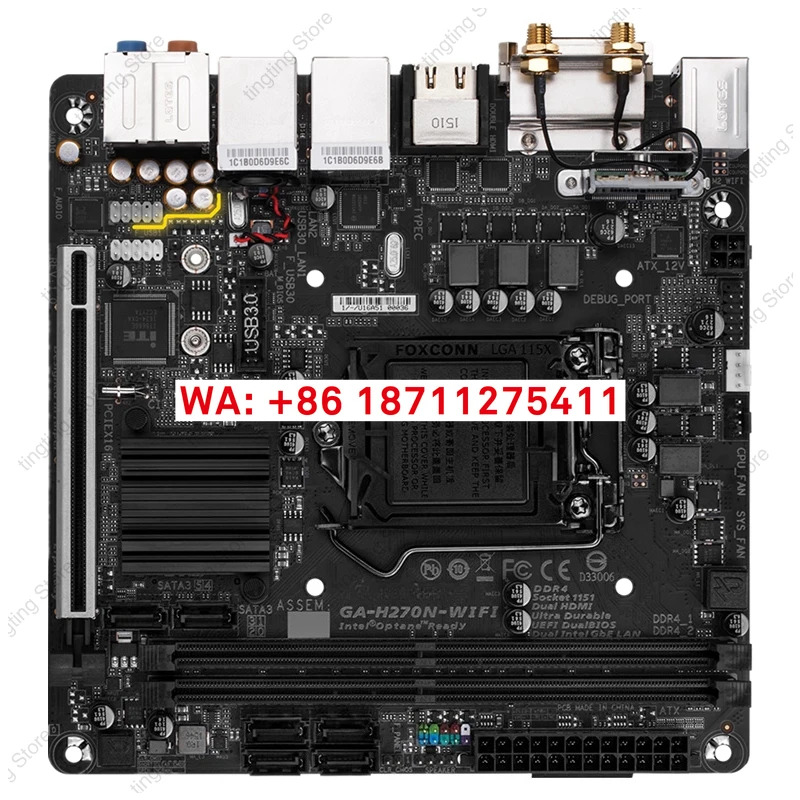270N-WIFI 17 x ITX 마더보드 산업제어 NAS 듀얼 네트워크 포트 1151 핀