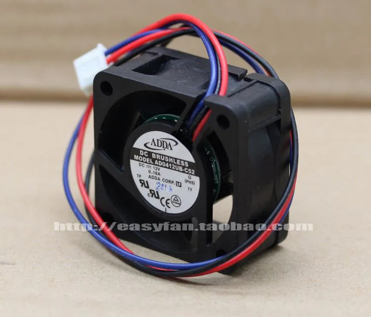 ADDA AD0412UB-C52 4020 12V 0.18A 4CM 3PIN 냉각팬JFG