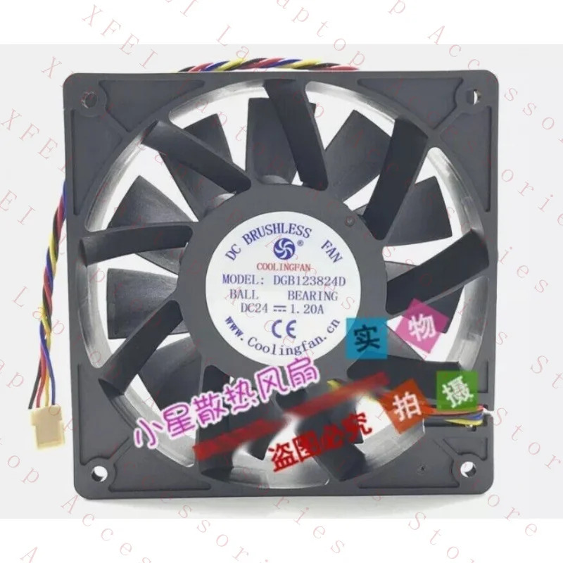 F FOR COOLINGFAN 12CM DGB123824D 24V 1.20A 인버터 냉각팬  E10