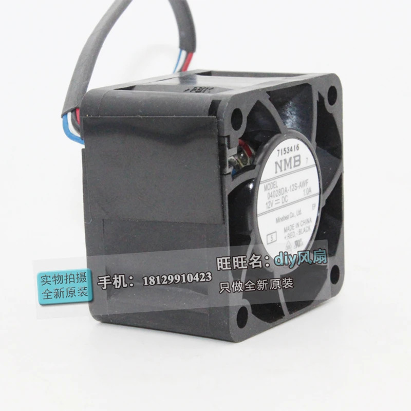 JFG NMB-MAT Minebea 04028DA-12S-AWF 4028 12V 1A 4CM 서버 냉각팬