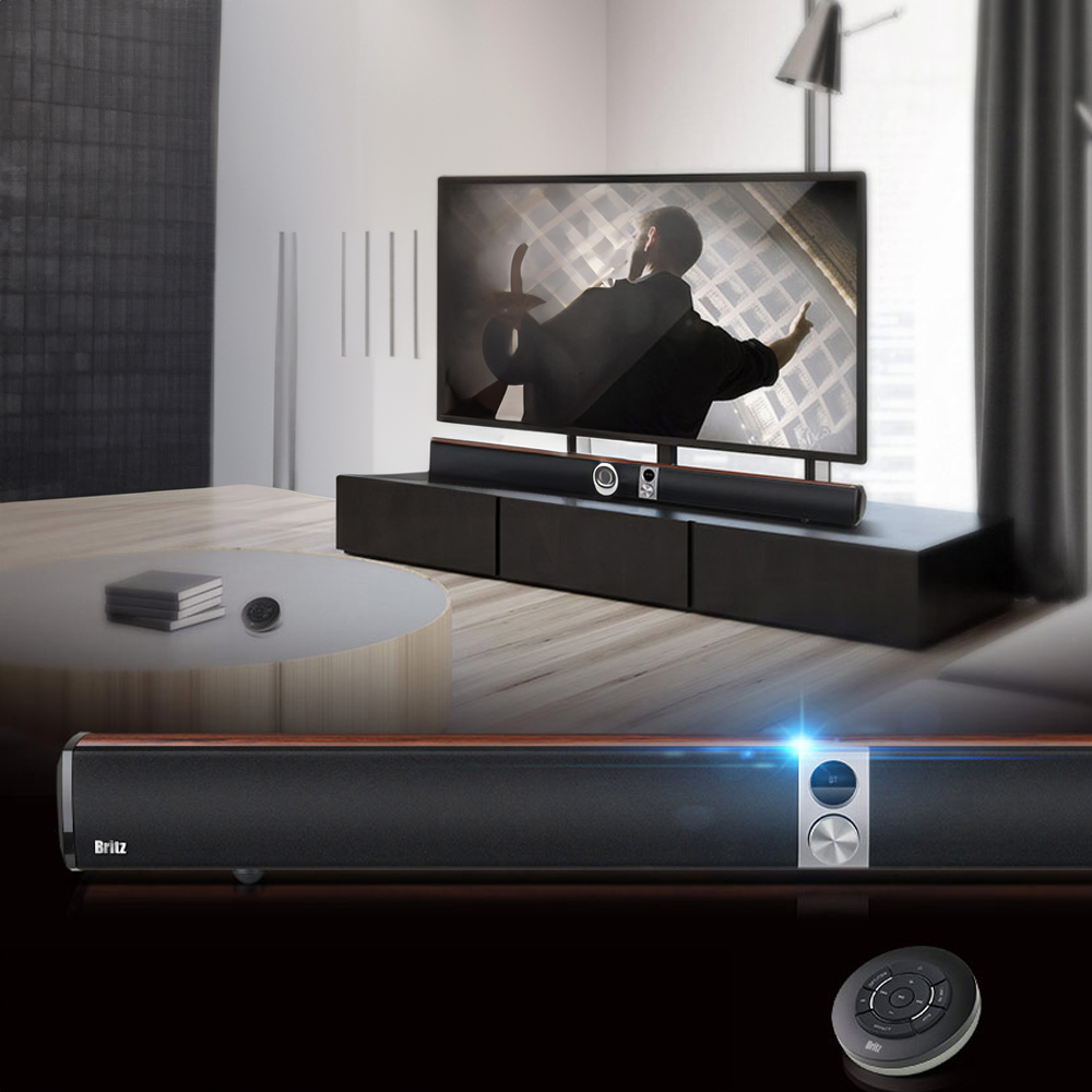 브리츠 하이파이 3D 시네마 블루투스 AV 오디오 사운드바 스피커 시스템 RMS 88W - 상세 이미지 4