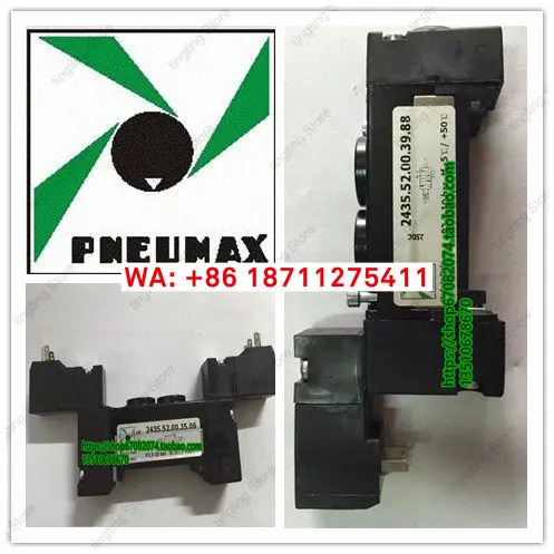 오리지널 이탈리아 PNEUMAX 단일 이전기 제어 솔레노이드 밸브 2435.52.00.35.02 전압 110