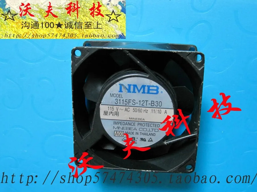 Nmb 3115fs-12t-b30 알루미늄 고온 방지 8038 115v 인버터 팬