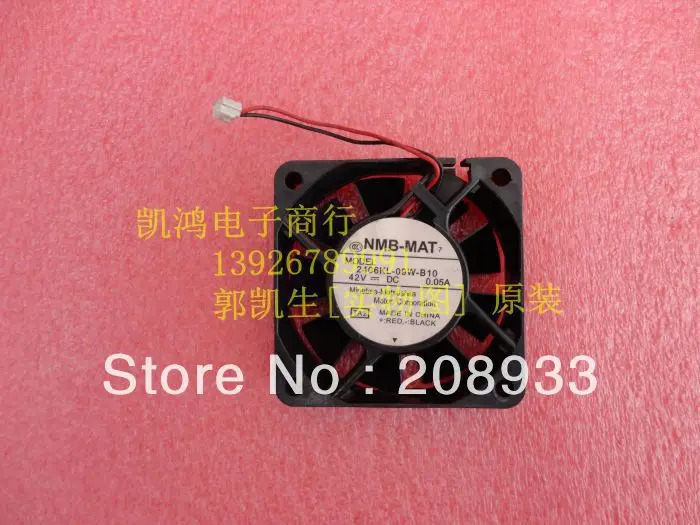 NMB 2406KL-09W-B10 42V 0.05A 6CM 6015 2 라프린터 팬