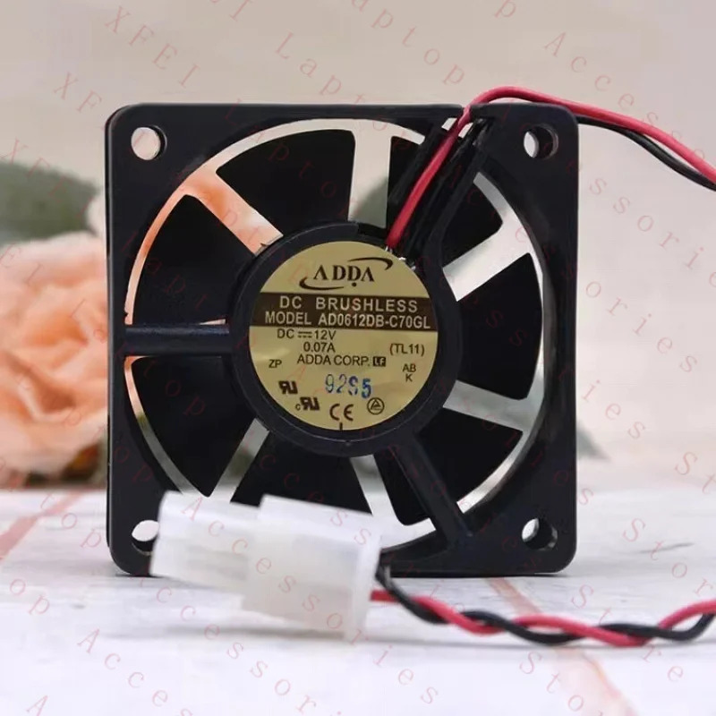 C AD0612DB-C70GL DC12V 0.07A 6020 6CM 냉각팬