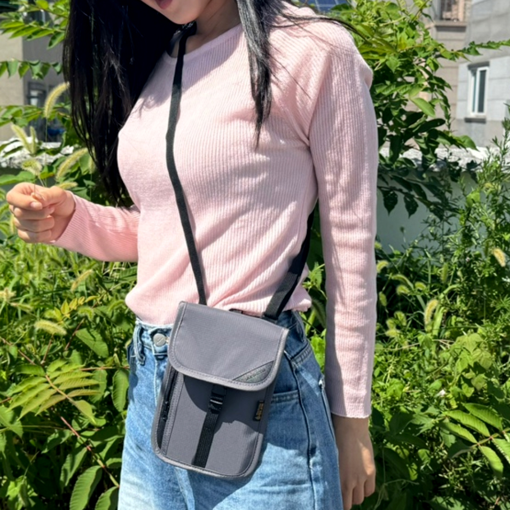 Jpar 덮개형 안티스키밍 여행가방 그레이 - 상품 이미지