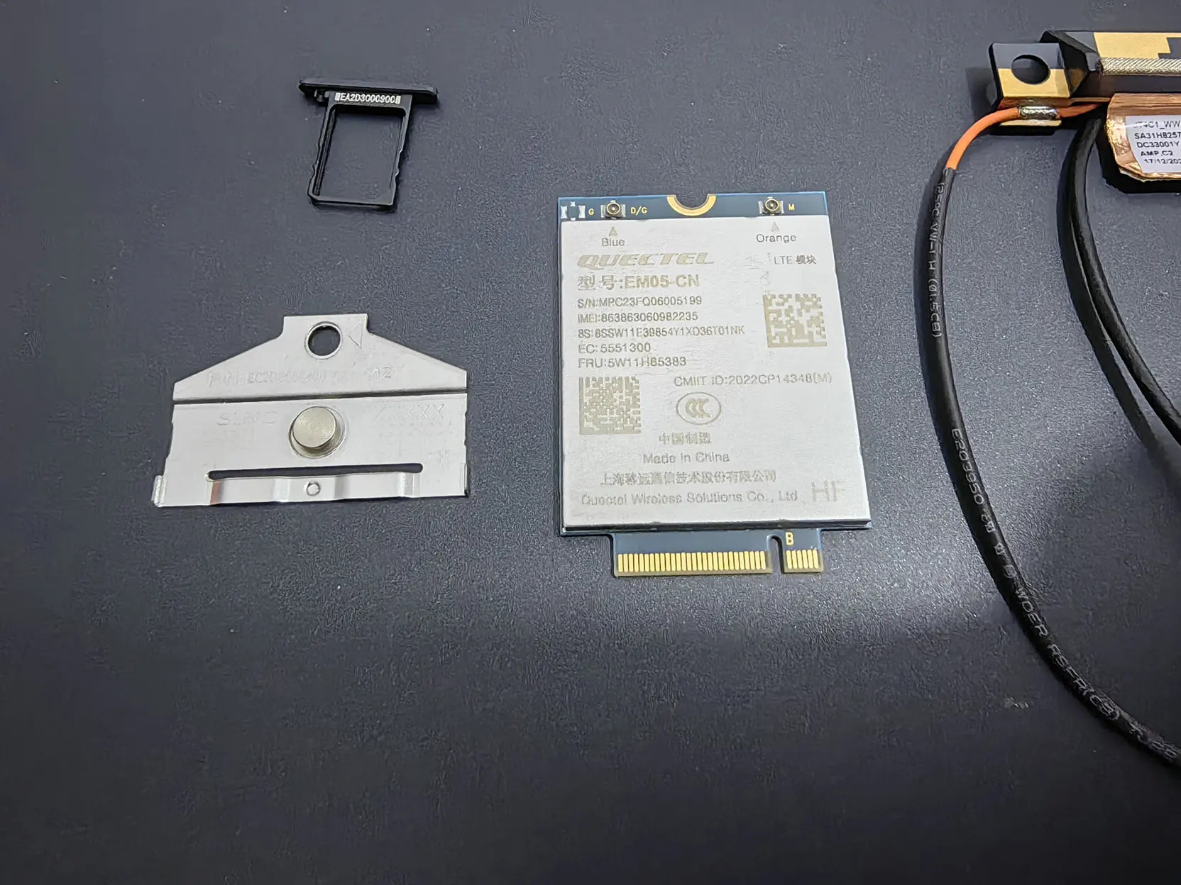 ThinkPad T14 P14s Gen4 안테나Cato EM05-CN 4G 모듈 세트