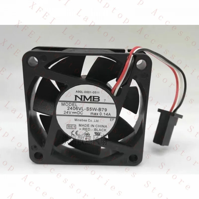 C NMB 팬2406VL-S5W-B79 A90L-0001-0511 DC24V 0.14A 6015 6cm 3선