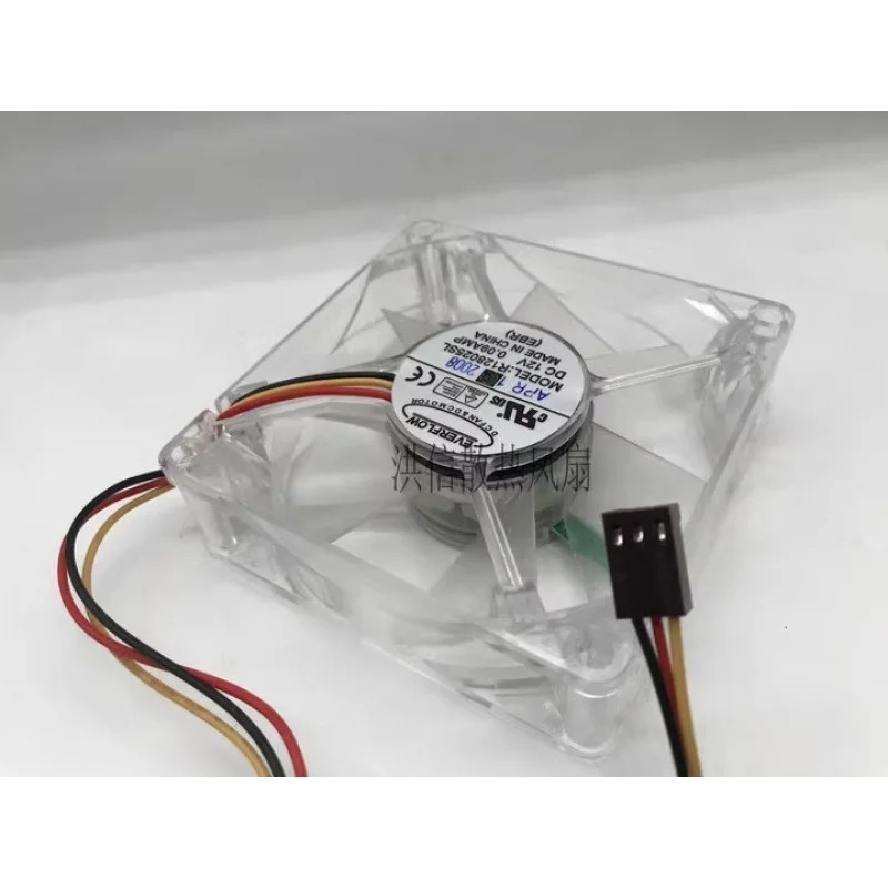 C EVERFLOW 팬R128025SL DC12V 0.09A 8025 8cm 3선 냉각팬