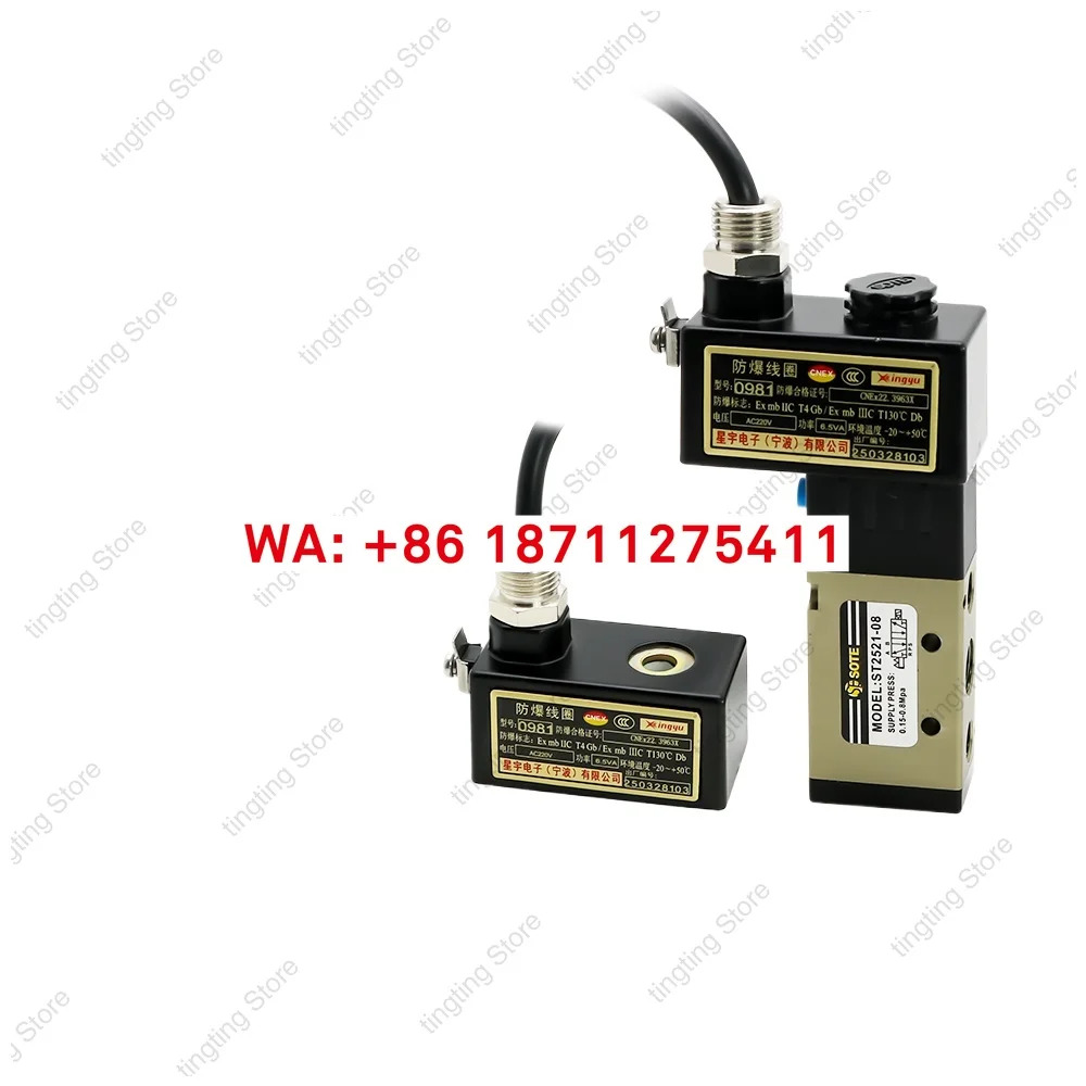 SOTE ST2521-08 AC220V DC24V 이위치 다섯 방향 방폭 솔레노이드 밸브