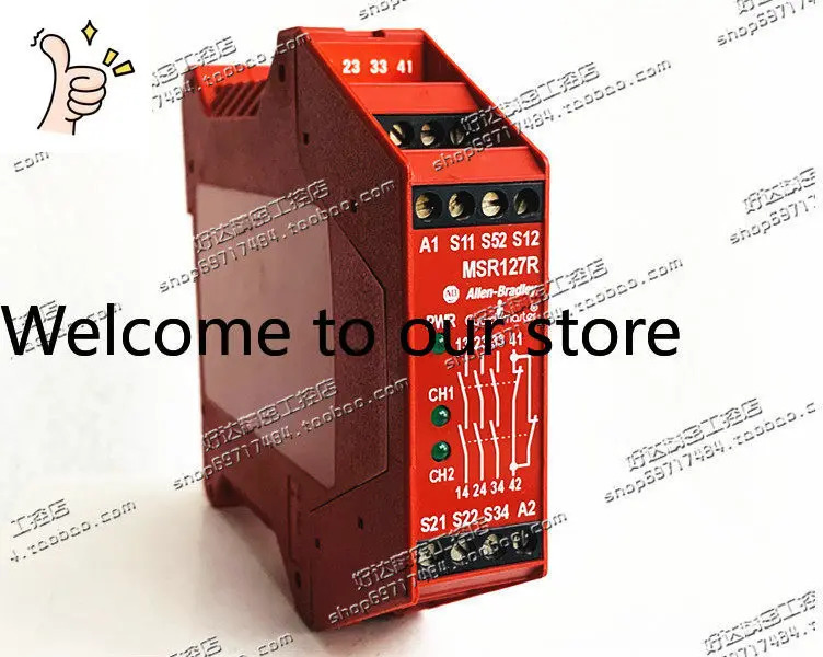 오리지널 AB Rockwell 안전 릴레이 MSR127R 440R-N23129 24VAC/DC 포장