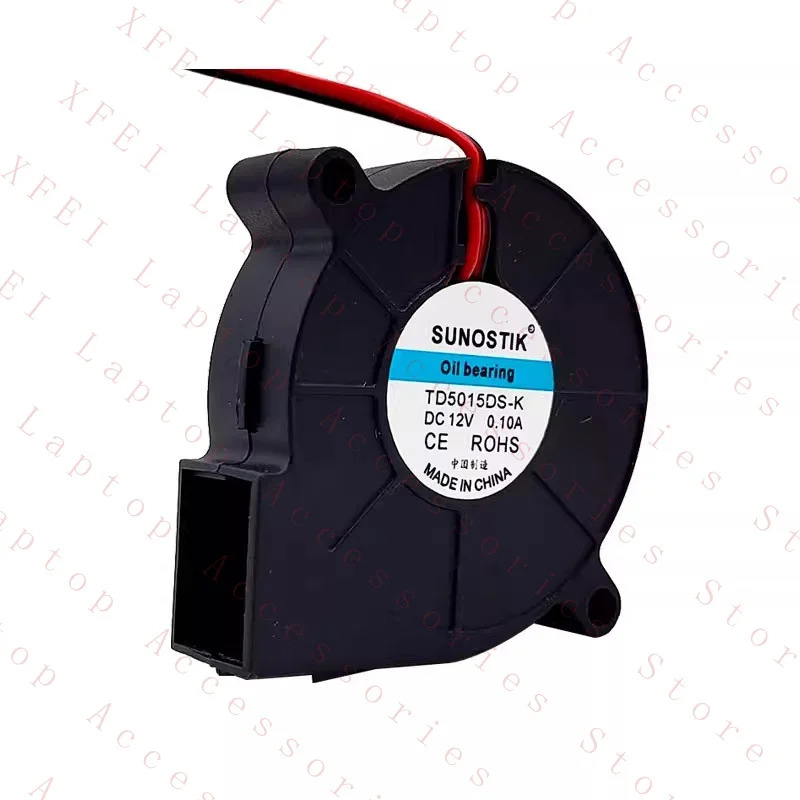 SUNOSTIK TD5015DS-K DC12V 0.10A 5015 5CM 2선 터보 블로워냉각팬