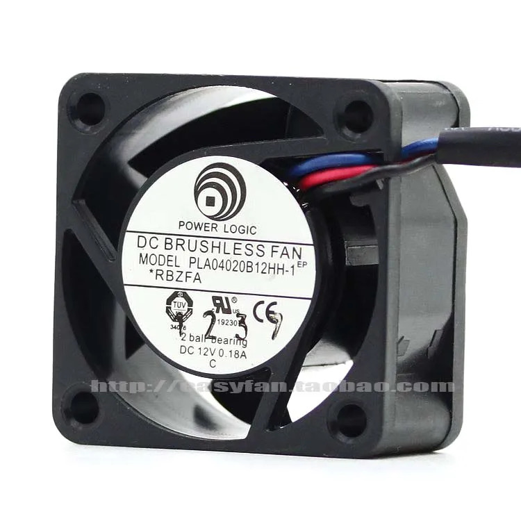 파워 로직 PLA04020B12HH-1JFG 4CM 12V 0.18A 이볼 베어링 냉각팬