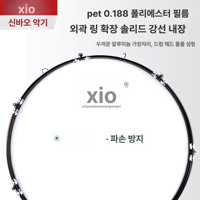 군악대 스네어드럼 타악기 큰북 스네어 실버 전용 백 어깨걸이 소형 퍼레이드 악기 작은북 - 상세 이미지 5