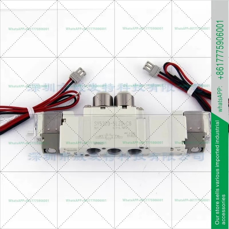 SMC SY5320-5LZD-C6 SY5320-5LZD-C4 삼위치 오방 중밀폐 솔레노이드 밸브 이전제어