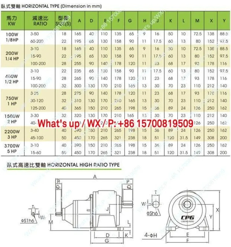 대만 부티크 CPG 시티-스테이트 듀얼 샤프트 CHD - 1-2-3 4-5-6 기어드 모터적가능