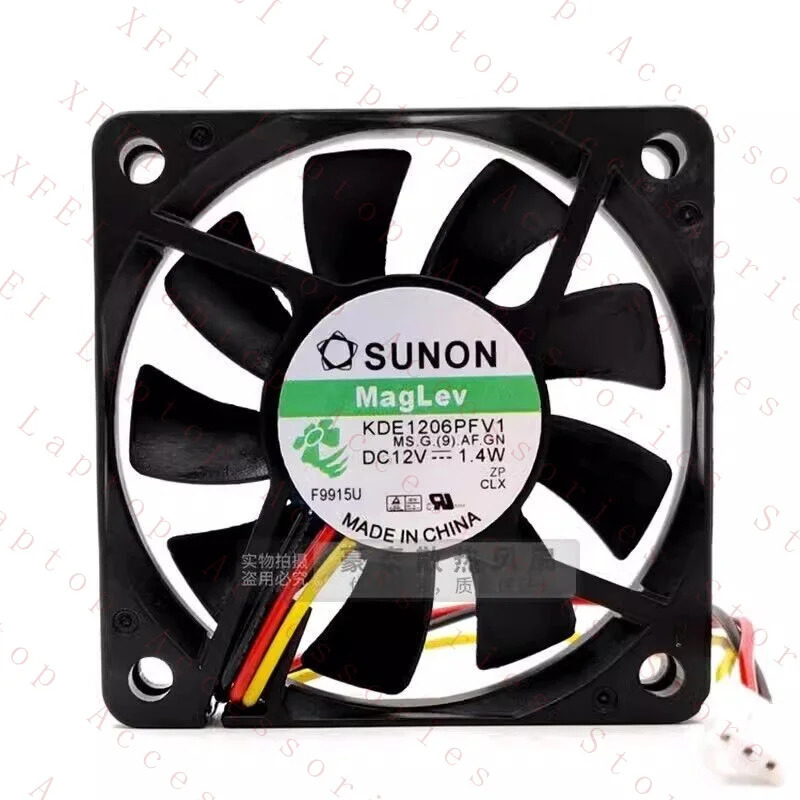 C FOR SUNON KDE1206PFV1 6010 DC12V 1.4W 6CM 3선 냉각팬