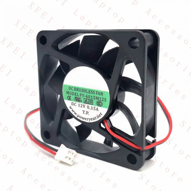 C PY-6015M12S 냉각팬 6015 DC12V 0.15A 6CM 2핀