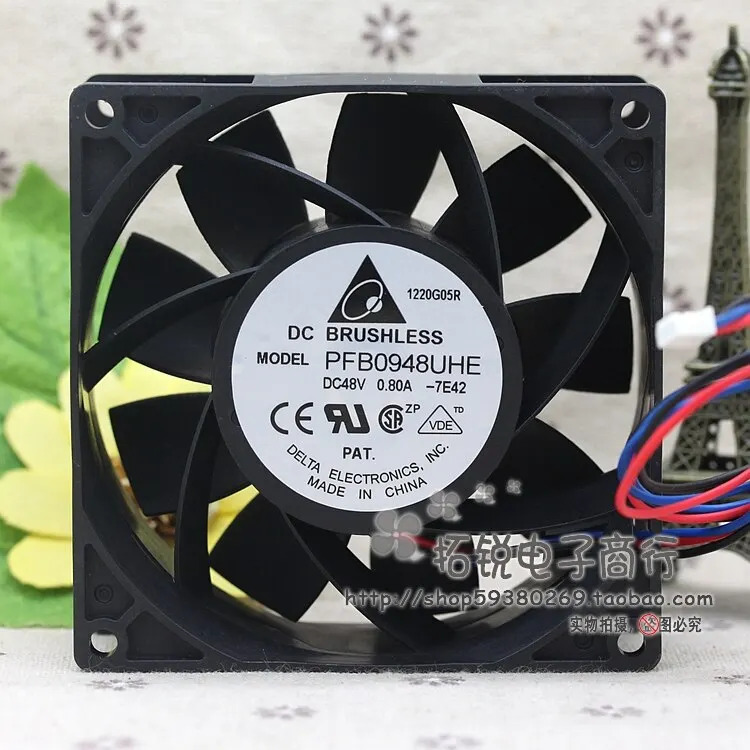 델타 PFB0948UHE 9238 48V 0.8A 9CM 에어 속도 변환기 냉각팬