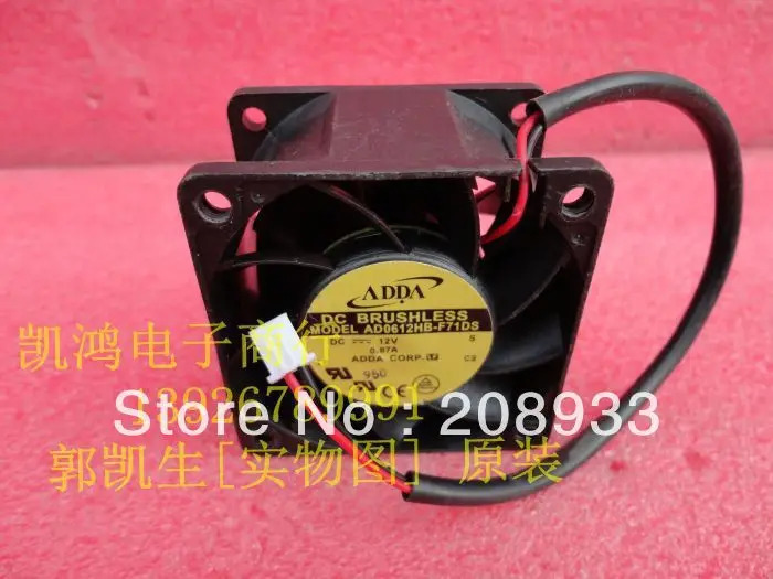 ADDA AD0612HB-F71DS 12V 0.87A 6038 6CM 풍력 용량 이볼 베어링 팬