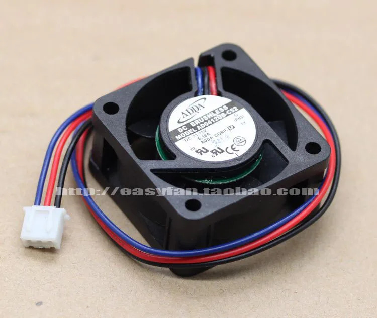 ADDA AD0412UB-C52 4020 12V 0.18A 4CM 3PIN 냉각팬JFG