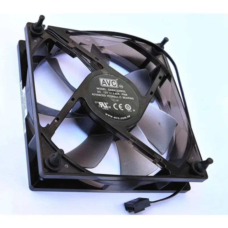 JFG 오리지널 DAZA1225R2L 12V 0.60A14선 온도 제어 냉각팬 적색등 포함