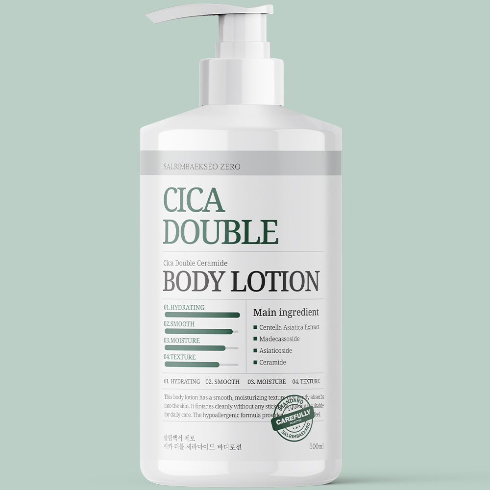 살림백서 제로 시카 세라마이드 바디로션 500ml 대용량 고보습 끈적임없는 보습력좋은 - 상세 이미지 5