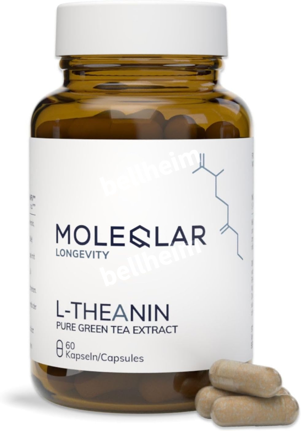 몰레클라 L-테아닌 200mg 60캡슐 녹차추출물 - 상품 이미지