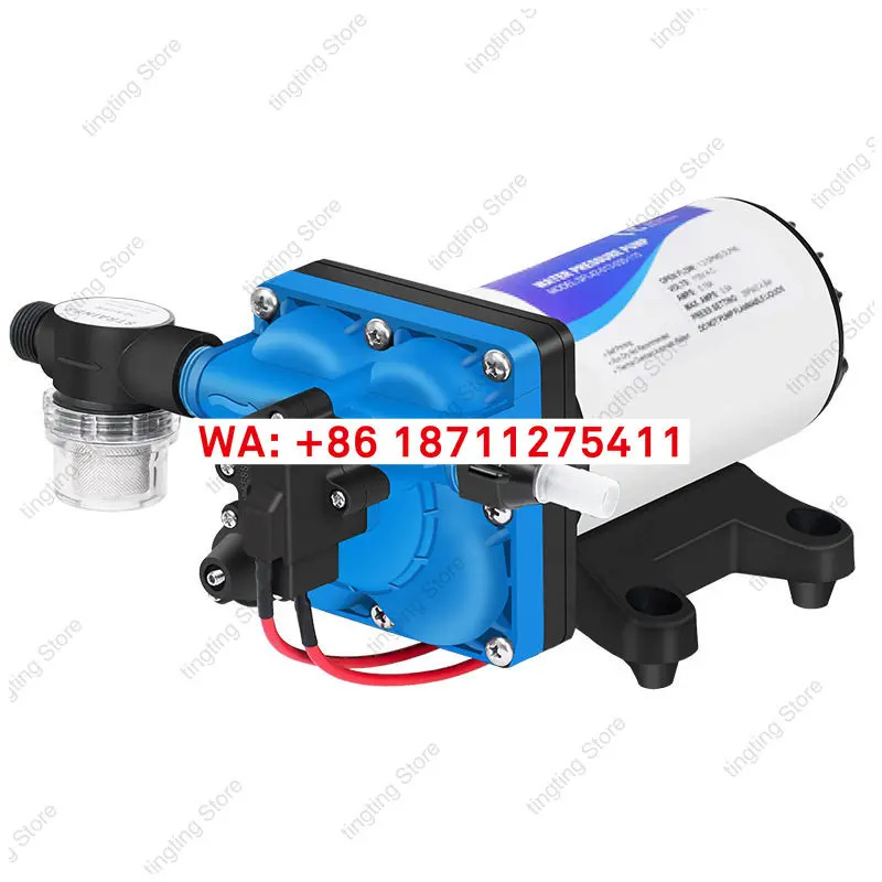 12V24V DC 전기 무소음 4챔버 다이어프램 펌프 관개자흡식 42개 모델