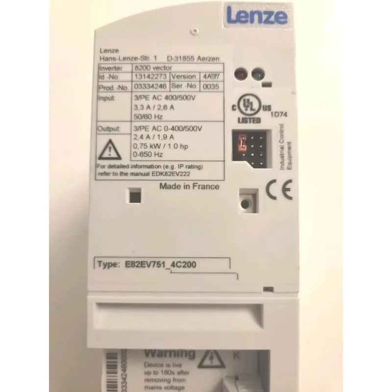E82ev7514c200 075kw 상태 12개월 전컨트롤러 오리지널 패키지