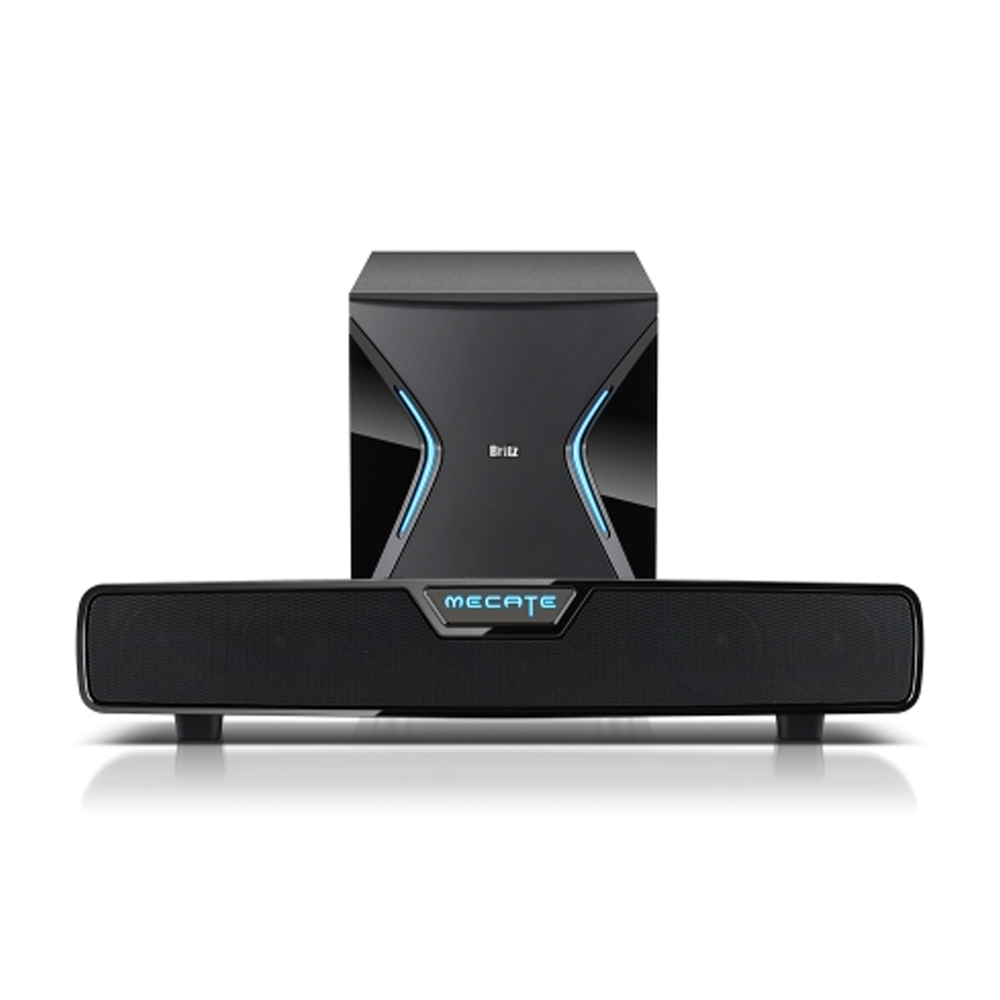 브리츠 서라운드 게이밍 블루투스 AV 오디오 사운드바 스피커 + 무선서브우퍼 RMS 83W - 상세 이미지 5
