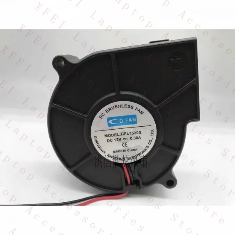 C CDFAN 팬DFL7530S DC12V 0.30A 7cm 2선