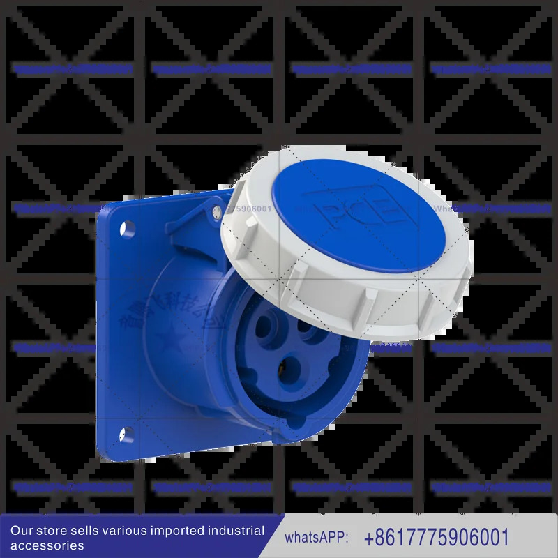 PCE 숨겨진 직선형 경사형 산업방수 소켓 220V-16A/32A-3 코어-IP67/4132-6