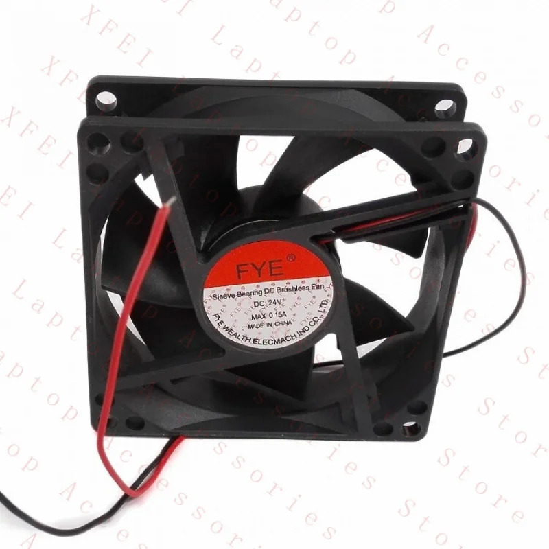 F 2개 FYE 9CM 90x90x25mm 2선 DC 24V 0.15A 브러시리스 냉각팬 za
