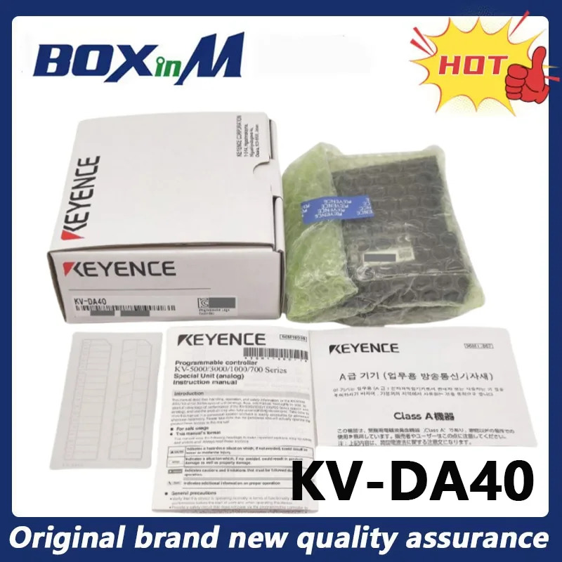 KEYENCE KV-DA40 D/A 변환기 유닛 아날로그 출력 4채널 프로그래밍 컨트롤러