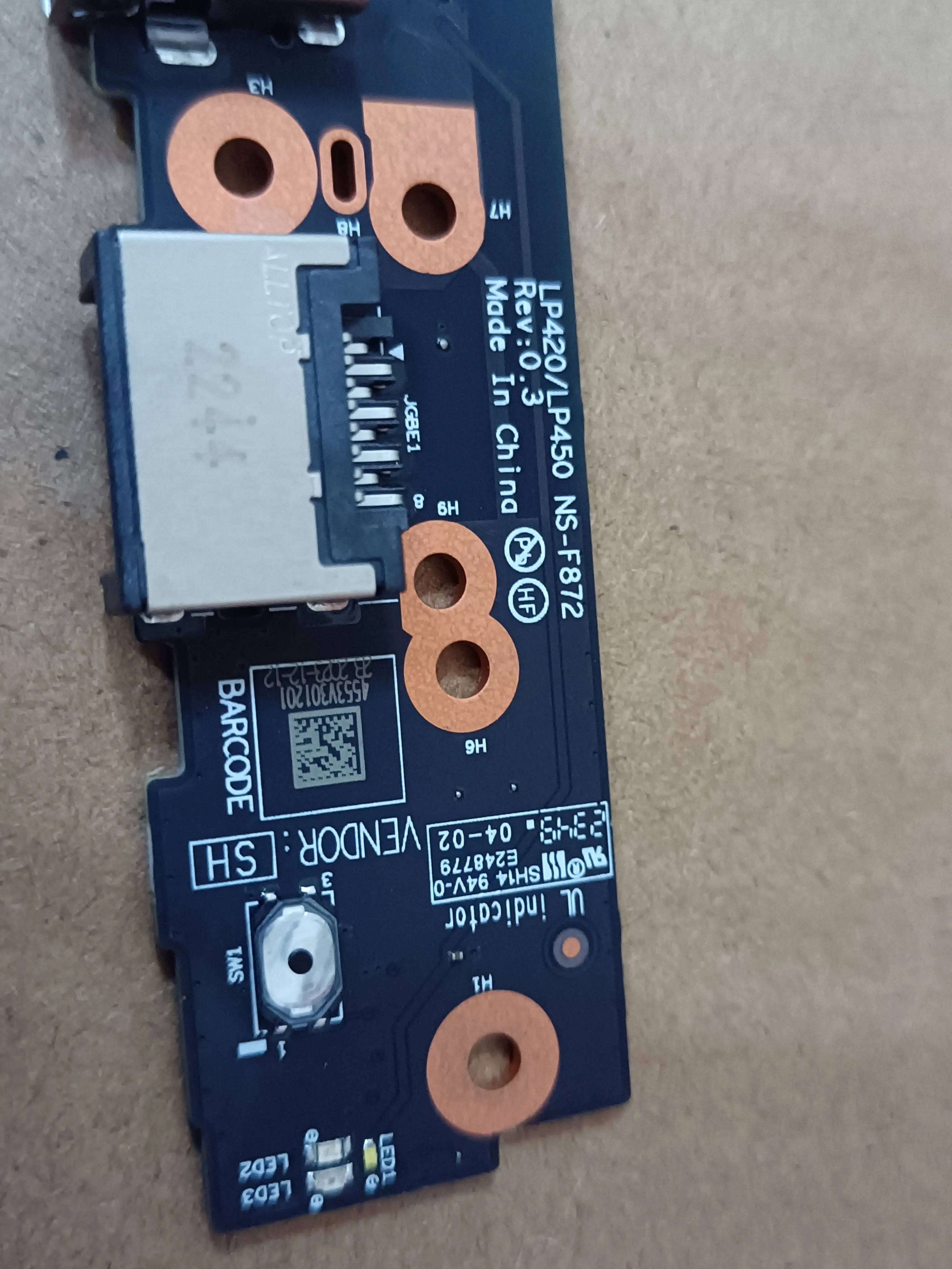 ThinkPad T14s Gen5 스위치 보드네트워크 포트 보드 USB 소형 5C51P67042 NS-F872
