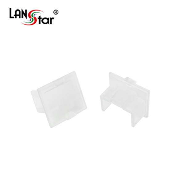 LS-DC-RJ45PP-WHC 랜포트 먼지덮개 DUST 커버 PP 투명 (100개입) - 상품 이미지