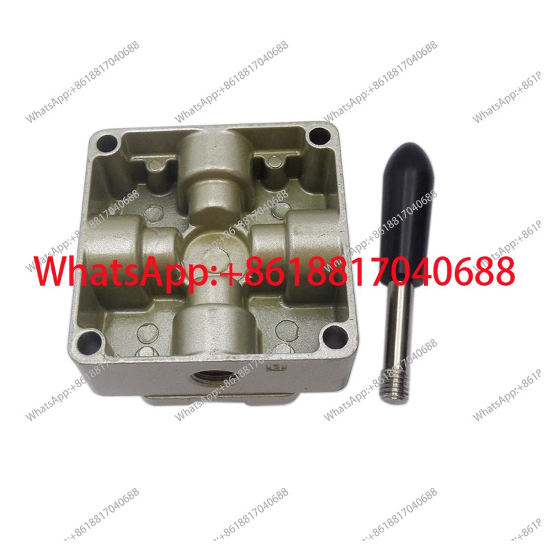 HV-02 HV-03 HV-04 4개회전식 수동 제어 포트 3위치 1/4인치 3/8인치 1/2인치 BSPT 수동식 공압 밸브