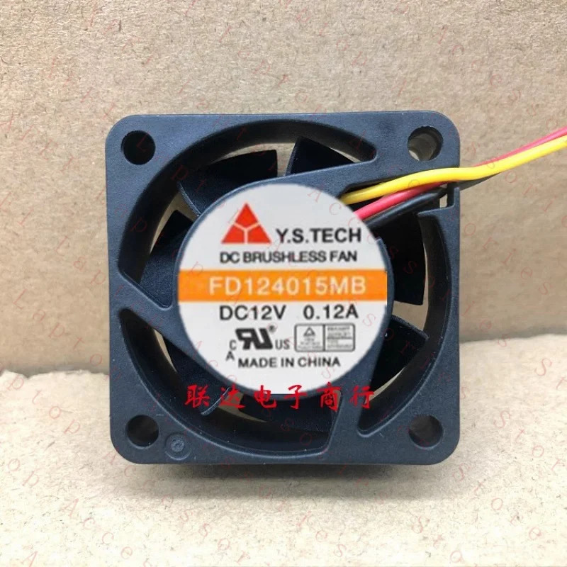 C FOR Y.S.TECH FD124015MB DC12V 0.12A 4015 4CM 3선 냉각팬