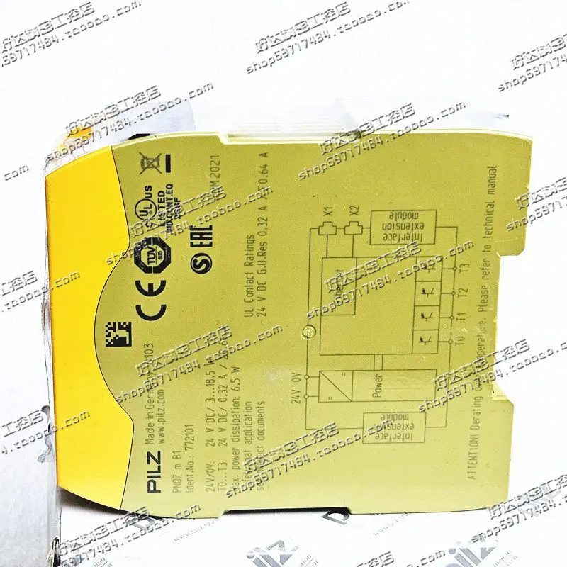오리지널 PiIZ 안전 릴레이 PNOZ M B1 772101 772100