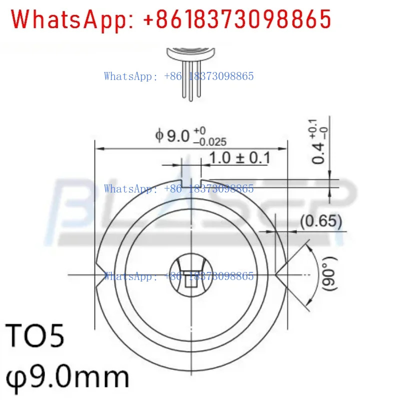 808nm 1W 근적외선 다이오드 직경 9mm 50mw 500mw 1000MW 형 TO-5