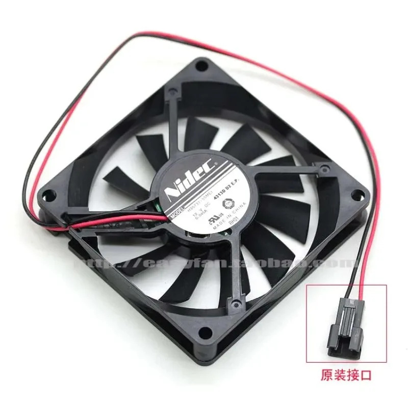 JFG 니덱 H35731-55MEI 8015 8cm 초박형 저소음 2선 12V 0.045A 냉각팬